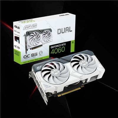 Placa de Video Nvidia Asus Rtx 4060 Dual White 8GB