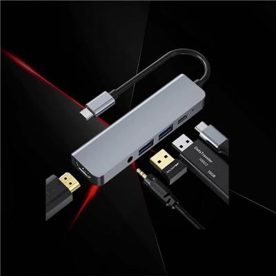 Hub Adaptador Seisa USB C a USB y Micro SD