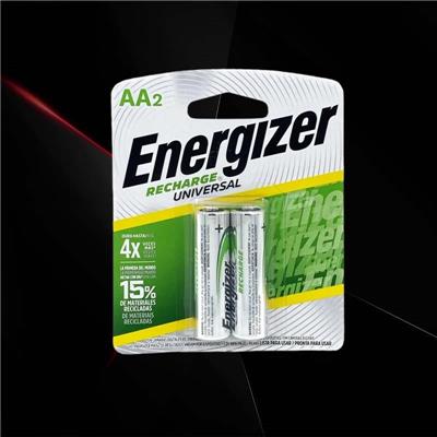 Pila AA Recargable Energizer Blister x2